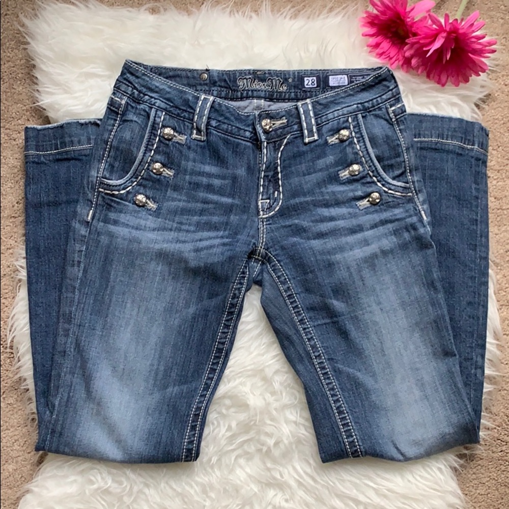 👖Miss Me Wide Leg Sailor Trouser Jeans